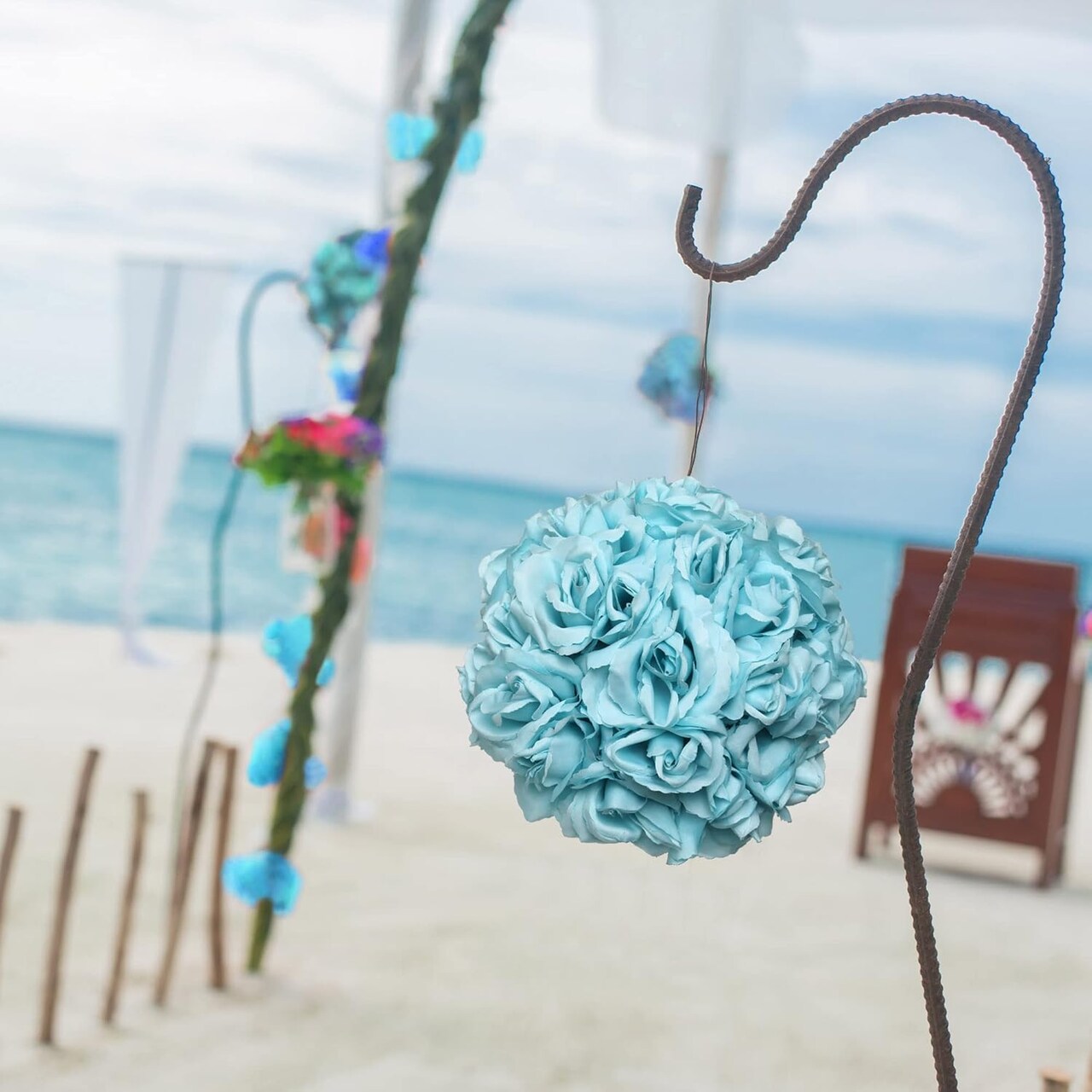 8-Pack Sky Bloom | 400Pcs Artificial Blue Roses – Flexible Long-Stemmed Flowers for DIY & Home Projects